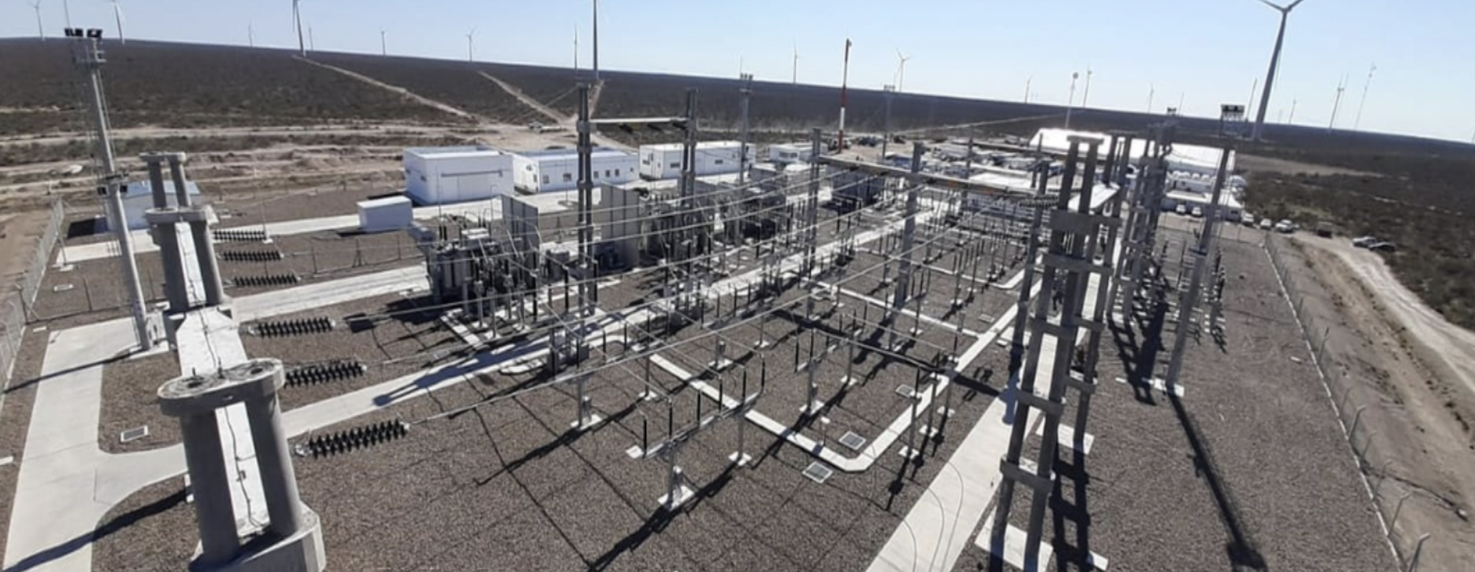 Keraunos energy infrastructure — substation and wind generation in South America